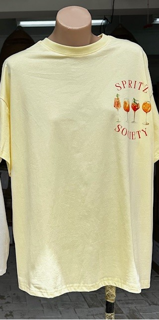 #400-1T Pomodoro Tshirt #402-1T Spritz Society Tshirt