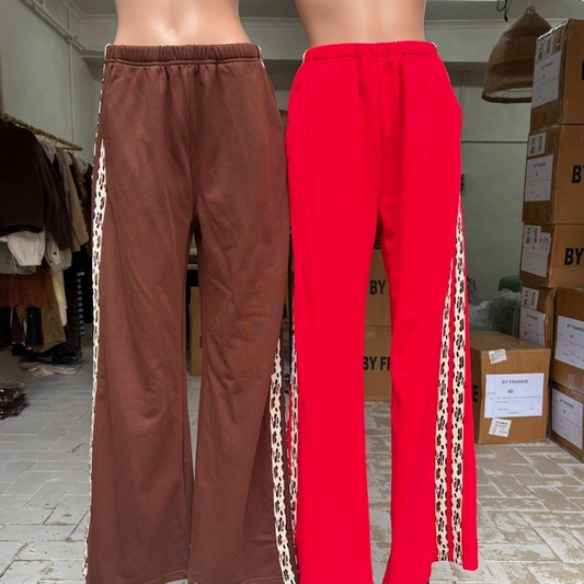 1129 Leopard Stripe Sweatpant