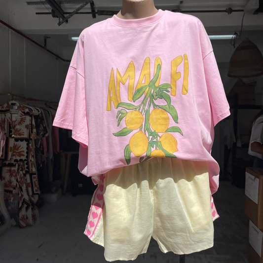 761-1 Amalfi Pink/Yellow Heart Set (6)
