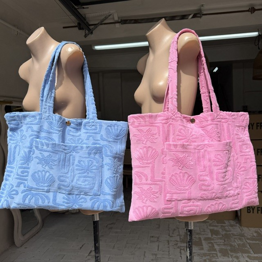 1214 TOWELLING TOTE BAG