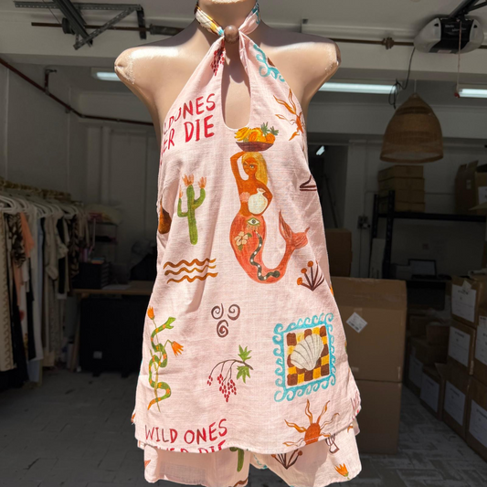 741-1 Wild Ones Halter Neck Short Set (3)