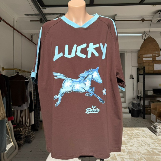 751-68T Chocolate/Blue Lucky Horse T-shirt (7)
