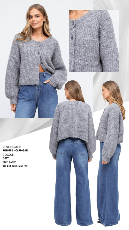 PH10996/O - CROP KNIT CARDI
