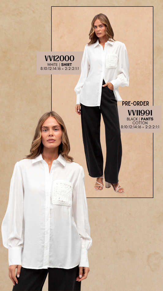 VV12000/O BLOOM STITCH TOP