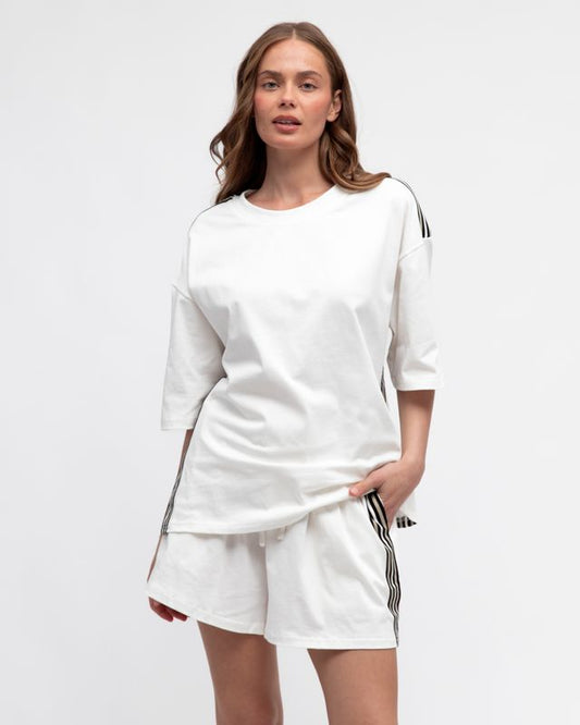 VV11531/O T-SHIRT WITH SIDE STRIPES