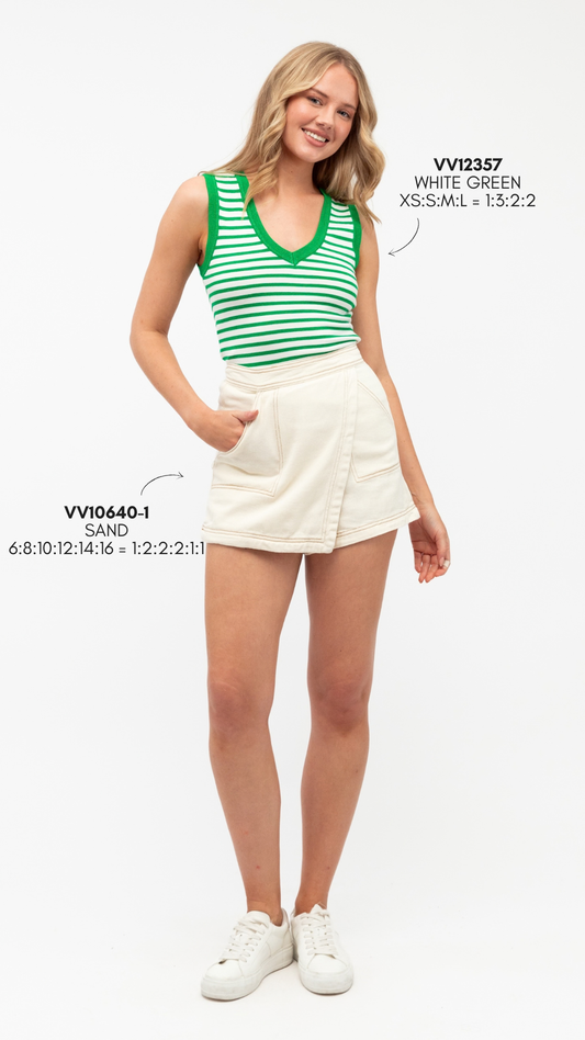 VV10640-1/O - DENIM SKORT