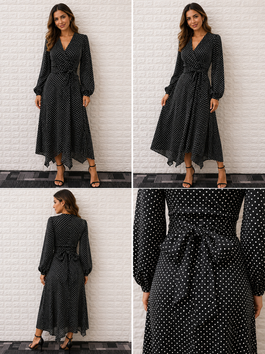 60394/O LONG SLEEVE DRESS