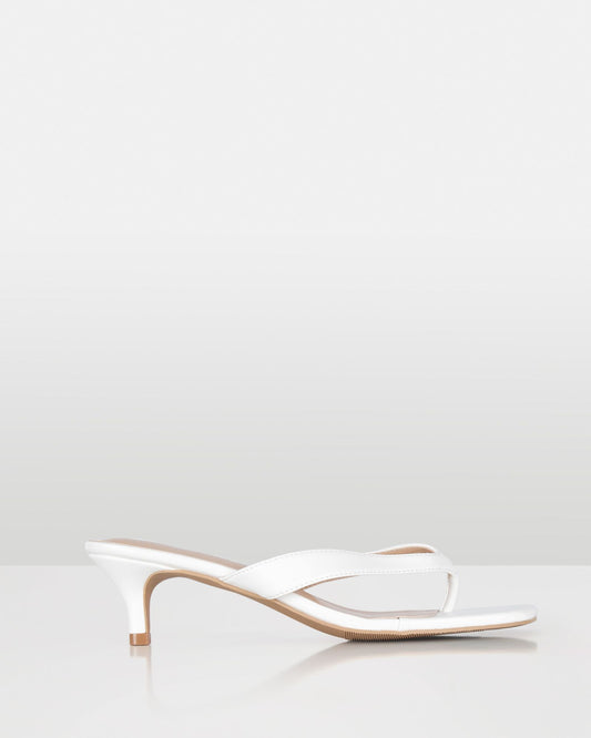 TRIANA THONG HEEL - WHITE