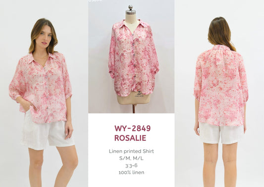 WY-2849/O Rosalie Linen Shirt