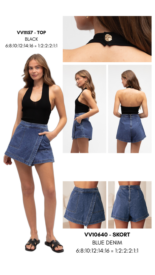 VV10640/O - DENIM SKORT