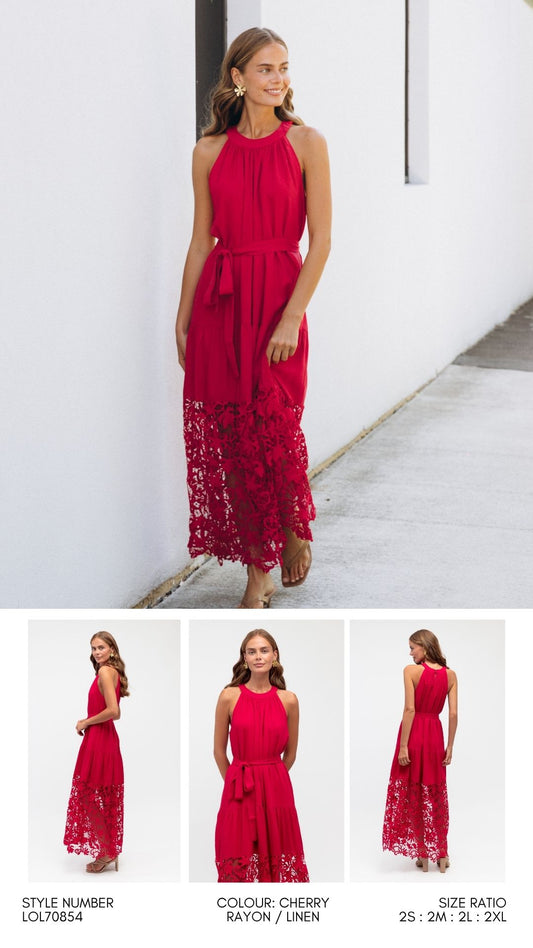 LOL70854/O BOTANIC PLAIN MAXI