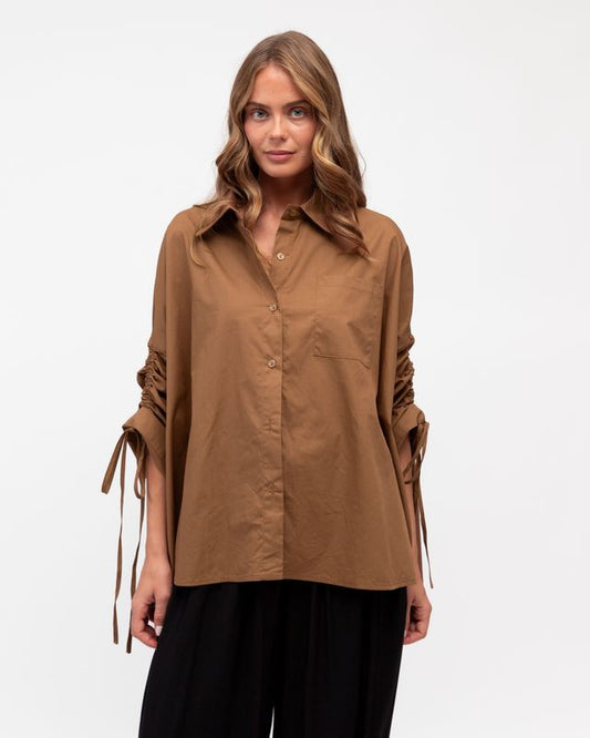 VV11861/O POPLIN OVERSIZED SHIRT