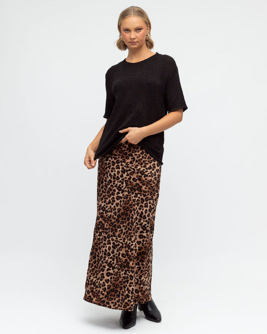PH12342/O LEOPARD SKIRT