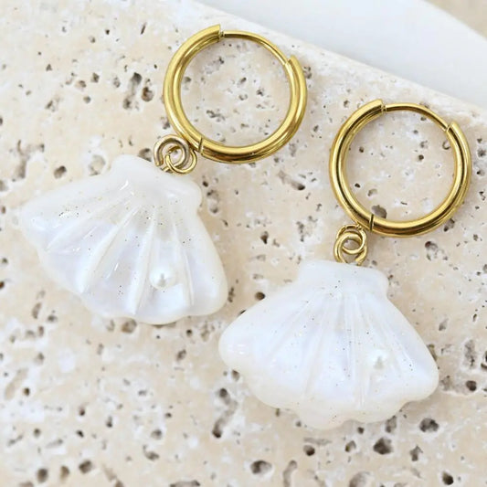 JKY-E Pearl Shell Earrings