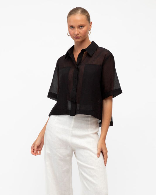 TF11530/O PATCH DETAIL SHORT SLEEVE SHIRT
