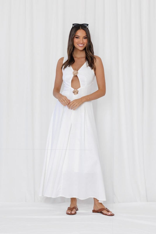 MS608 - SAHARA DRESS - WHITE