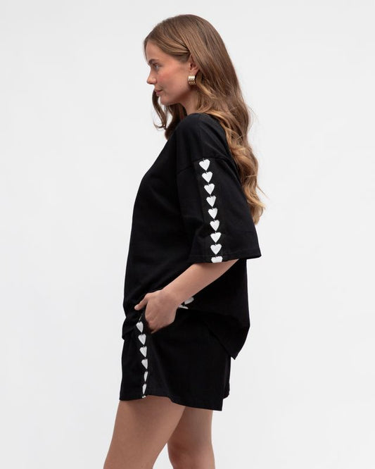 VV11532/O T-SHIRT WITH HEARTS