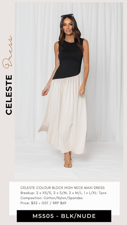 MS505 CELESTE MAXI DRESS