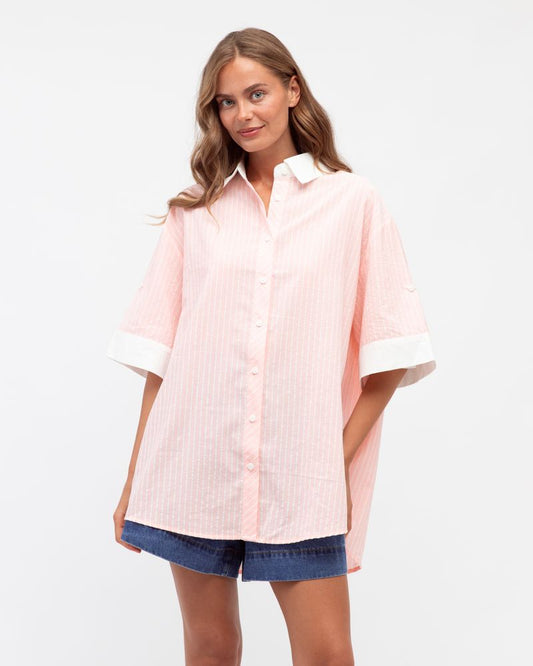 LOL70847/O CONTRAST SHIRT