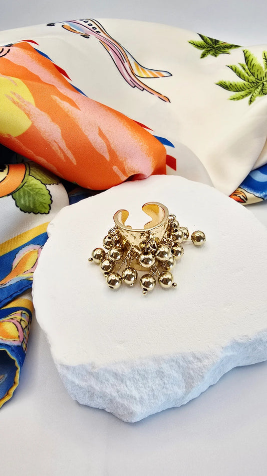 Gold Disco Ring