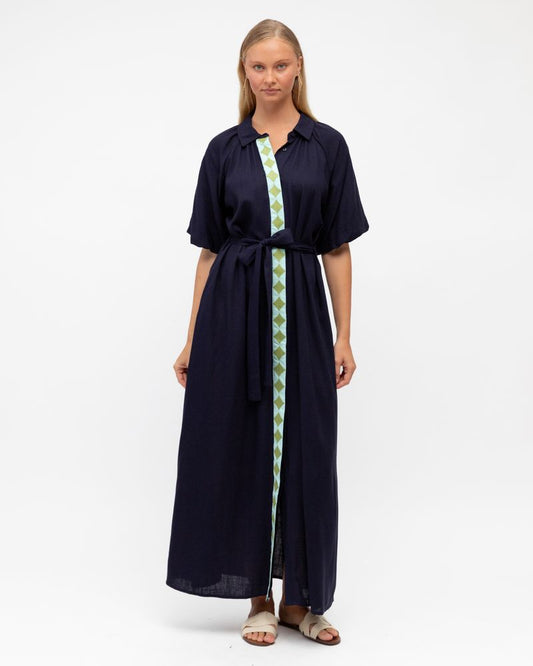 LOL71042/O TROPICAL SHIRT DRESS