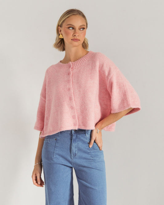 PH12130/O- CROP KNIT CARDI