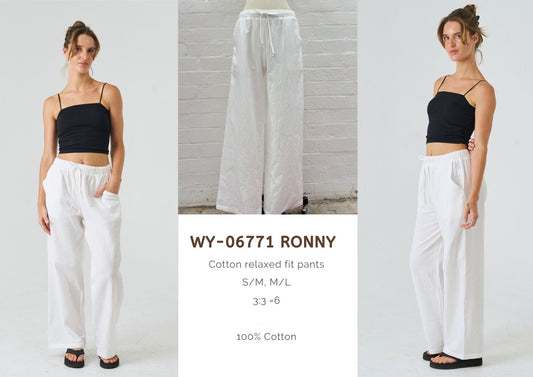 WY-06771/O Ronny cotton matching pants