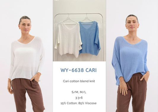 WY-6638/O Cari cotton blend knit