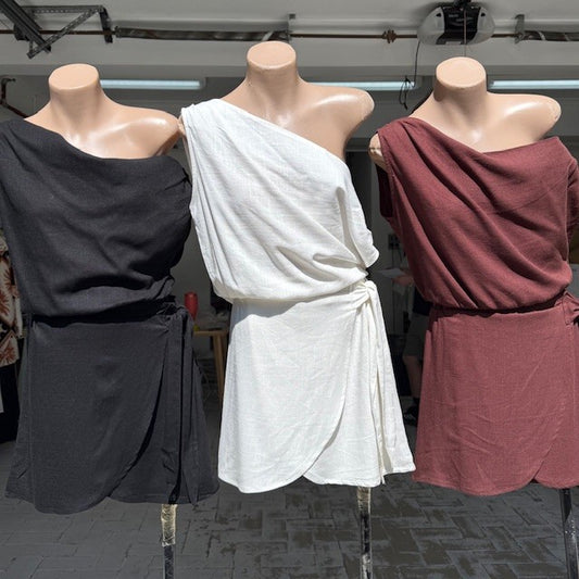2592 OFF SHOULDER TOP & SKORT SET