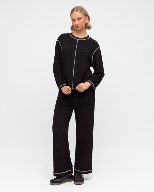 PH12345/O KNIT TEE & PANT SET