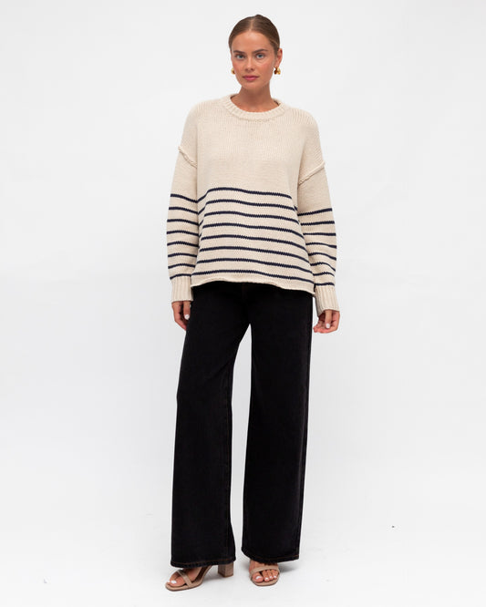 TF9743/H STRIPE KNIT