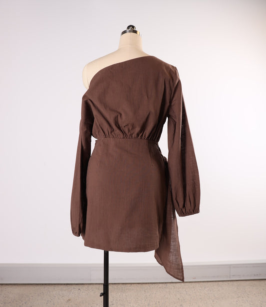 VH23025-1 one shoulder dress