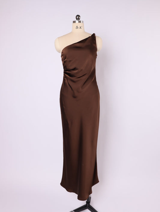 VH23082-1 Satin Maxi Dress