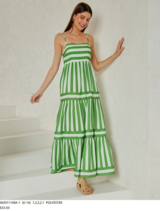 W2011149A-1/O - GREEN DRESS