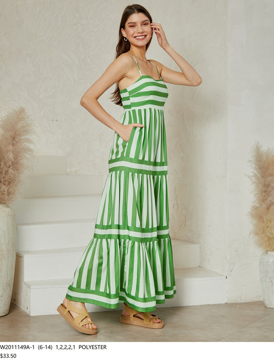 W2011149A-1/O - GREEN DRESS