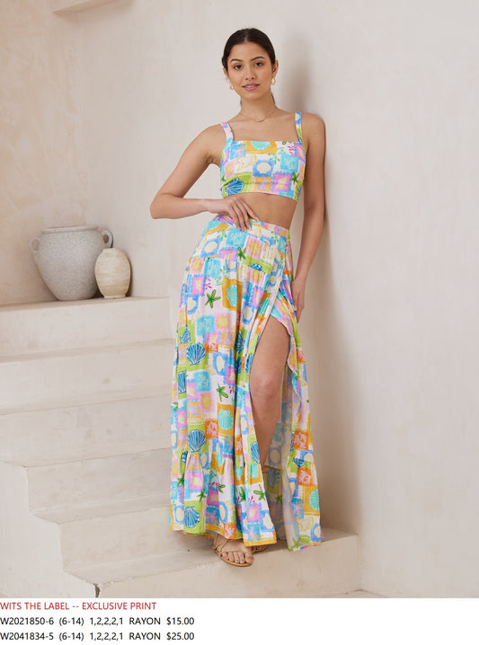 W2021850-6 & W2041834-5/OTOP & SKIRT SET