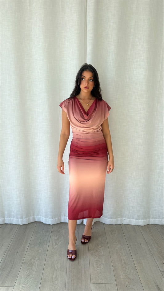 ALBA MESH DRESS - PPKF250707
