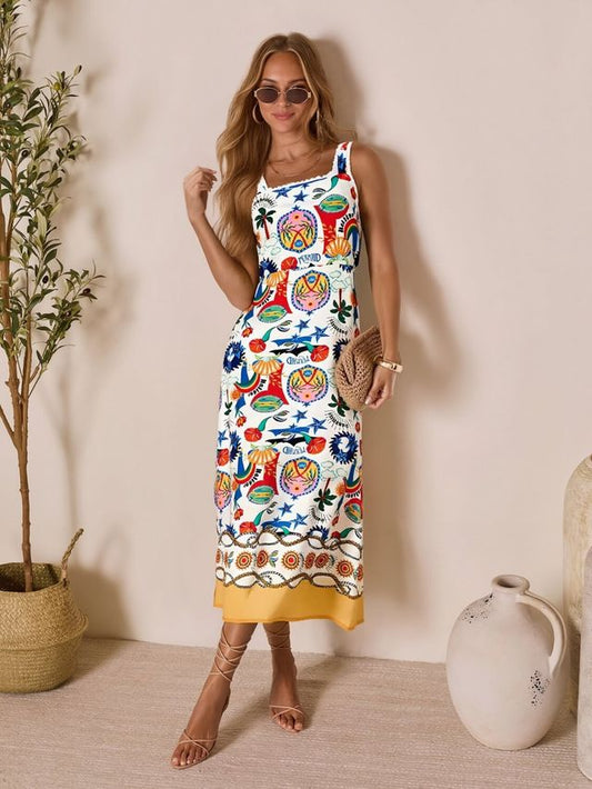 SM_FLD_2569 - LINEN BLEN HOLIDAY DRESS