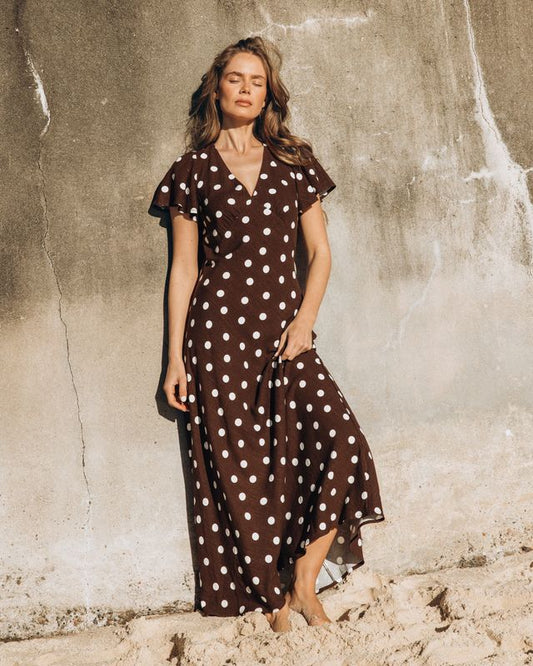 VVNE11144/O CLARISSA MAXI WITH SLEEVE