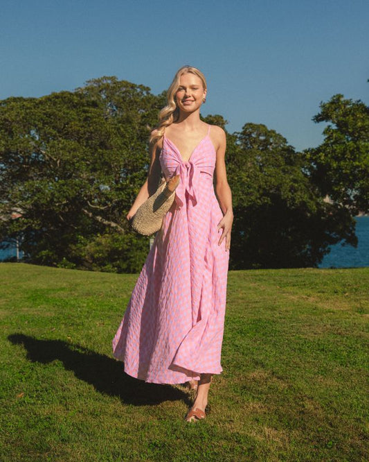 PH12838/O SPRING GINHAM MAXI